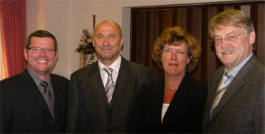 v.l.n.r. Hans-Josef Schneider, Rainer Thiel, Petra Kammerevert, Dr. Holger Tesmann