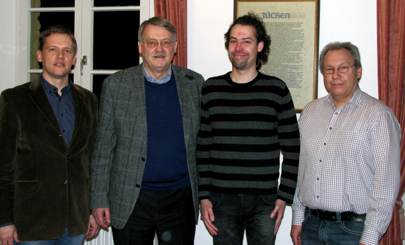 Das Team der Vorsitzenden (v.l.n.r.): Holger Witting, Holger Tesmann, Hanno Gischler, Joachim Drossert