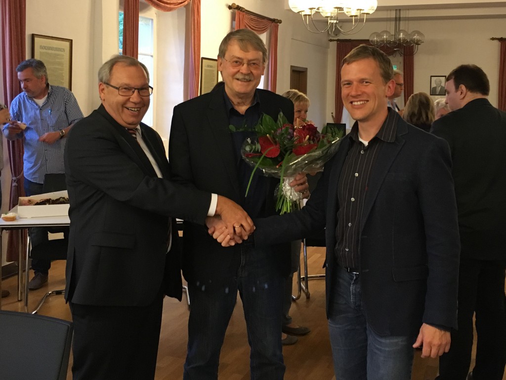 Joachim Drossert (Ortsvereinsvorsitzender), Dr. Holger Tesmann, Holger Witting (Fraktionsvorsitzender) (v.l.n.r.)